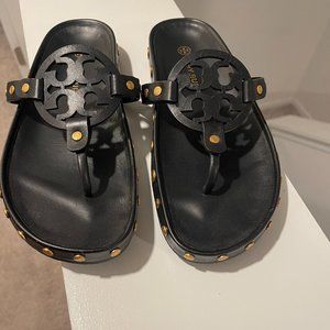 Tory Burch Women's Miller Cloud Coin Sandals